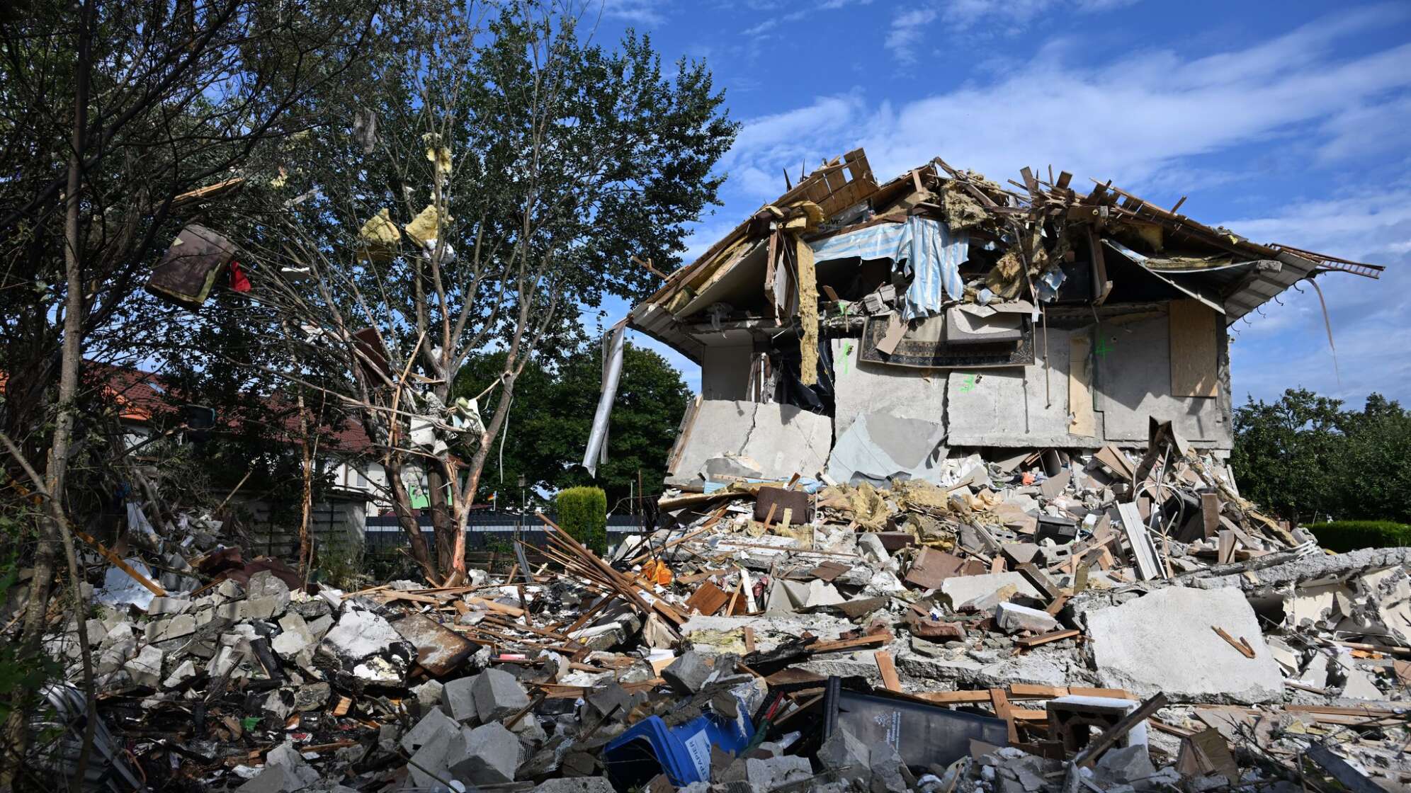 Reihenhaus in Memmingen eingestürzt