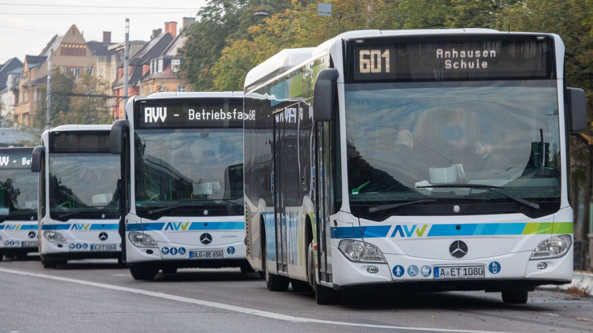 Busse des Augsburger Verkehrsverbunds