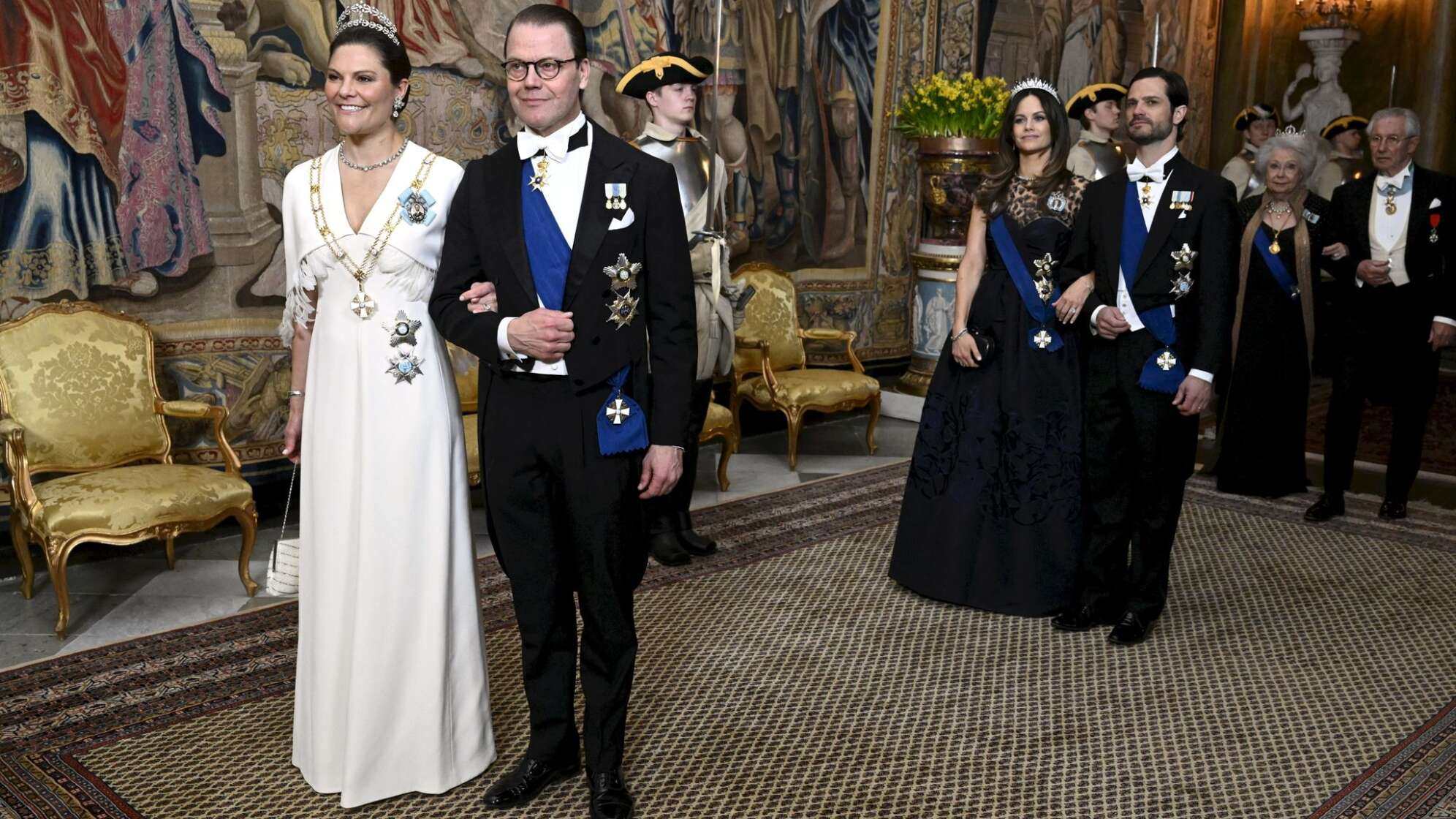 Schwedische Royals bei Prinzessinnenhochzeit in Norwegen