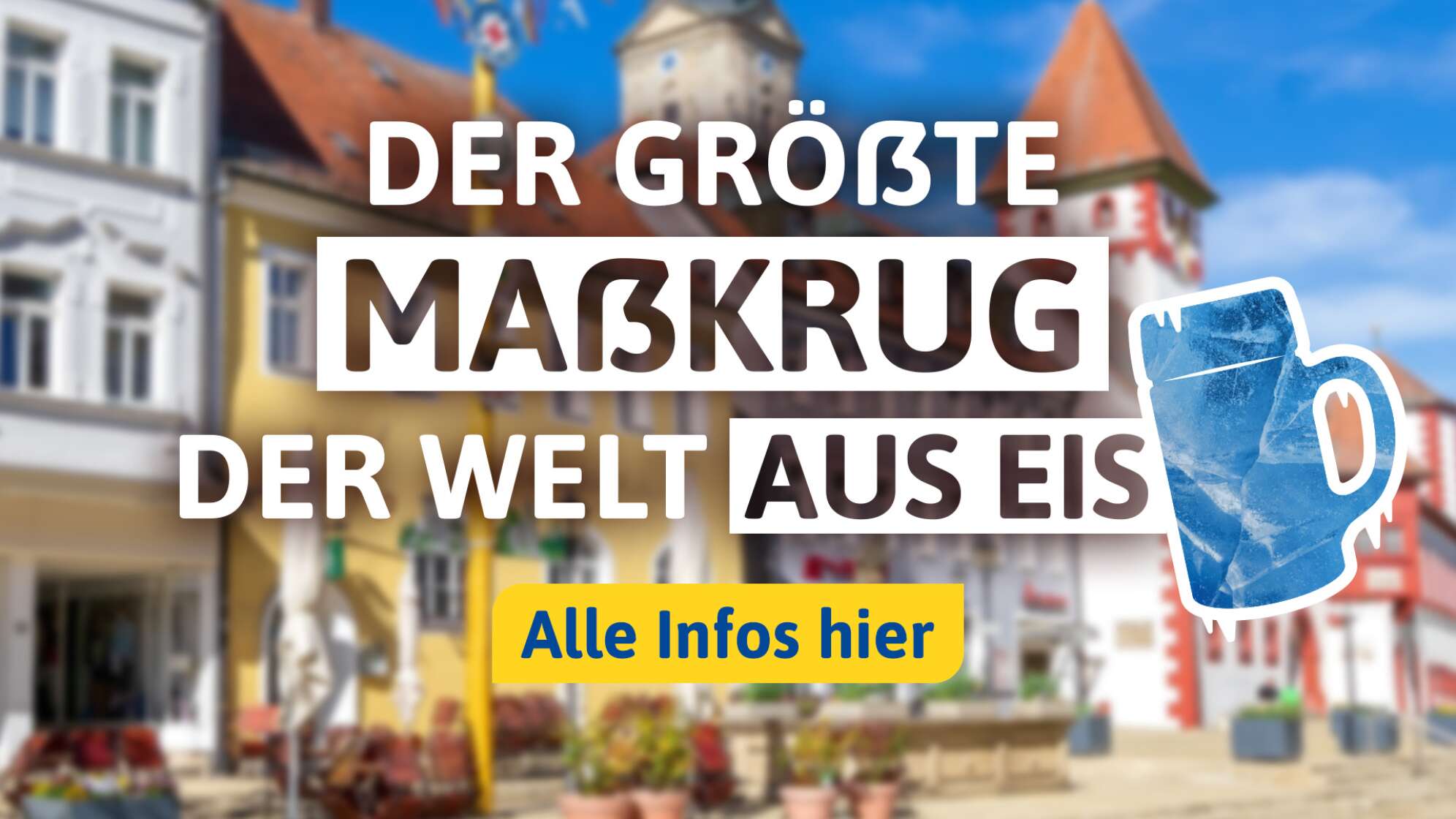 Der größte Maßkrug der Welt aus Eis