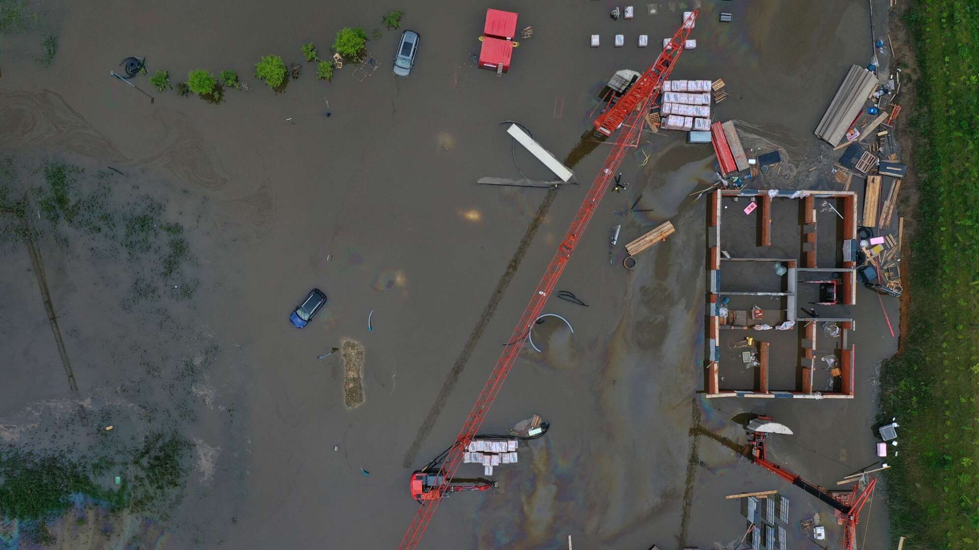 Hochwasser in Bayern - Offingen