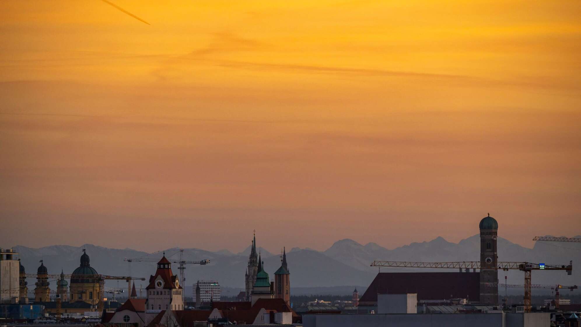 Abendstimmung über München