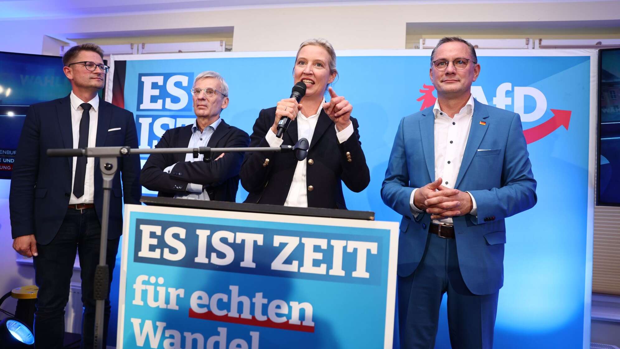 Landtagswahl in Brandenburg - Wahlparty AfD