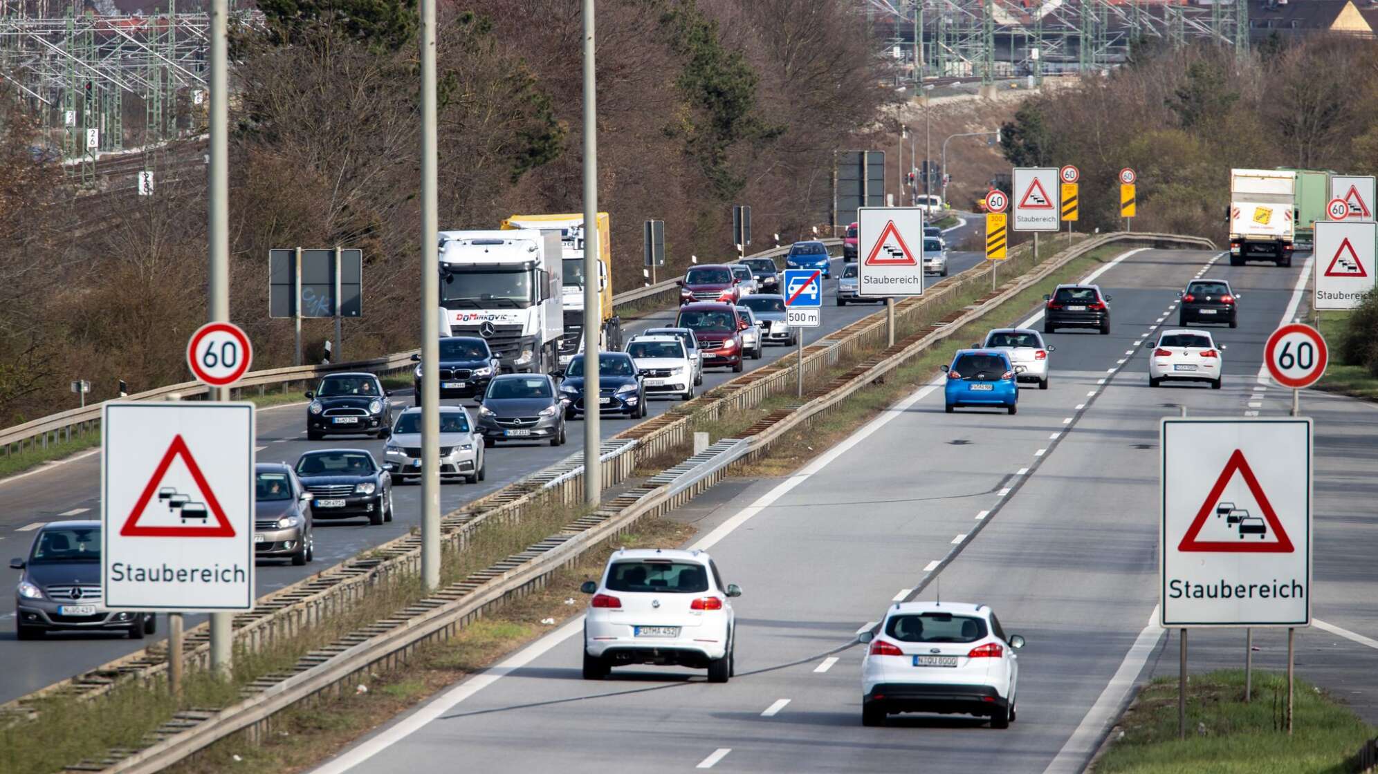 Frankenschnellweg in Nürnberg