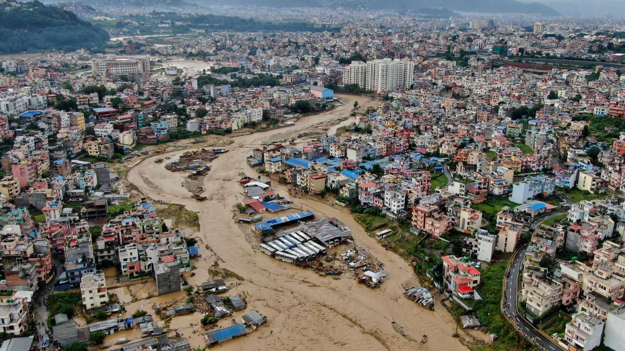 Überschwemmungen in Nepal