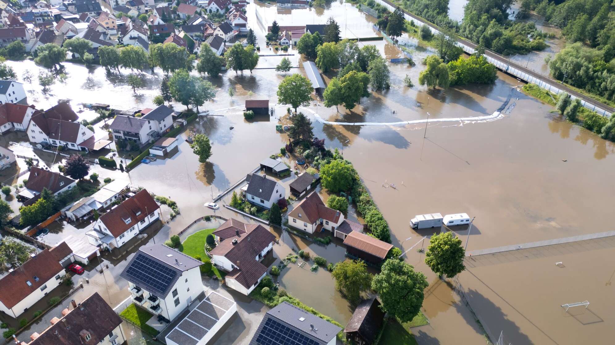 Hochwasser in Bayern - Reichertshofen