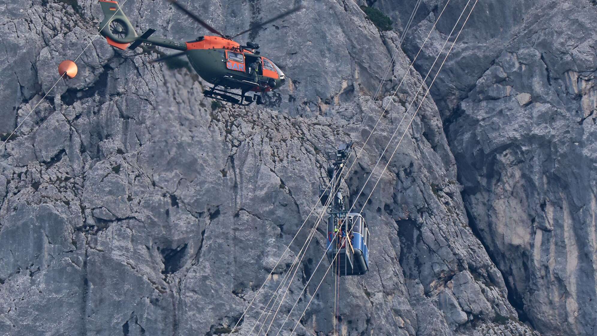 Rettung aus Seilbahn