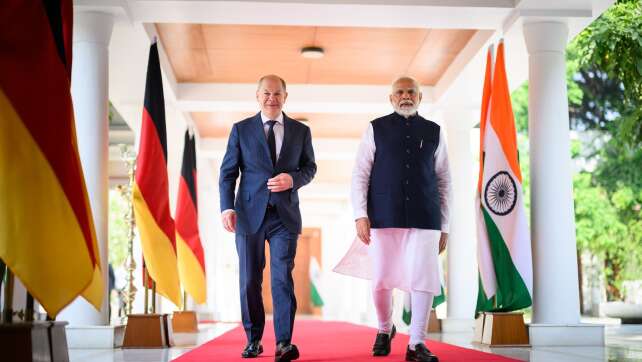 Scholz will schnelles Handelsabkommen mit Indien