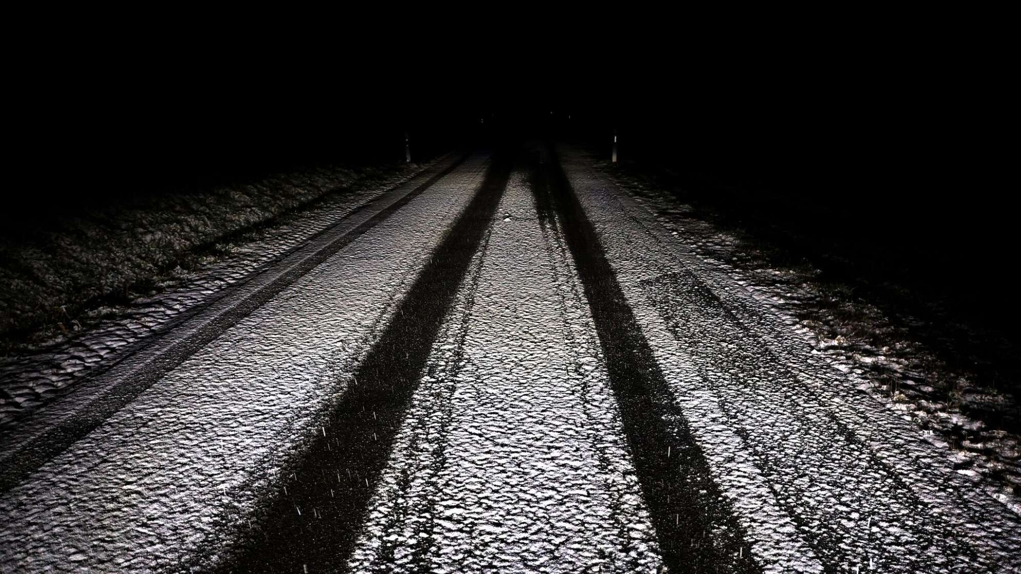 Schneefall im Voralpenland