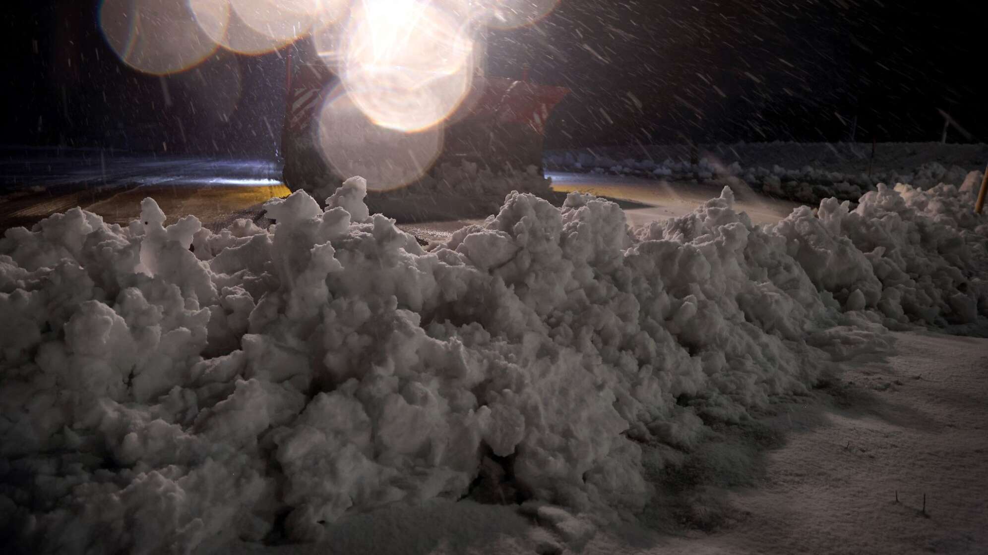 Schneefall in höheren Lagen Bayerns