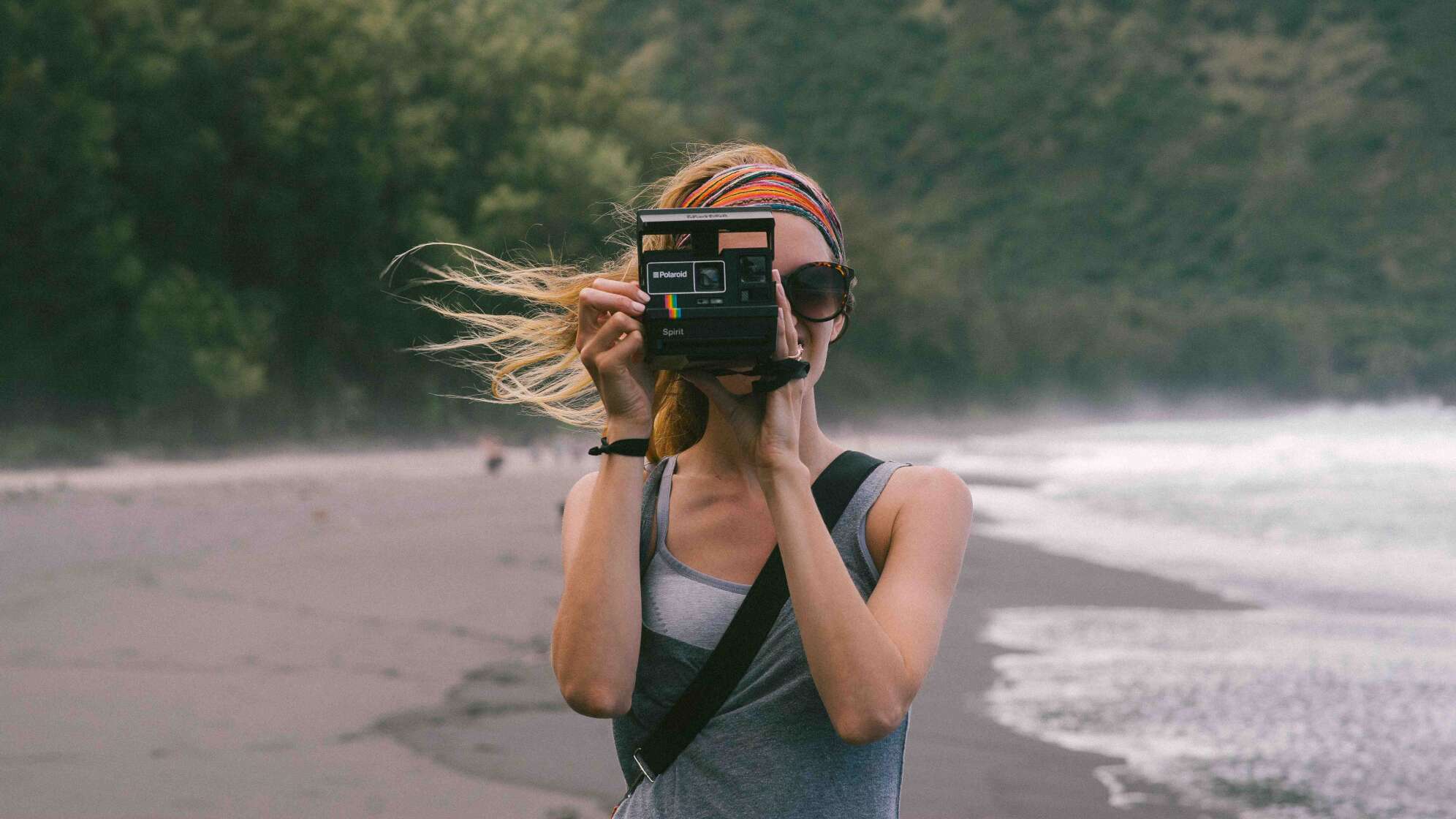 Frau fotografiert