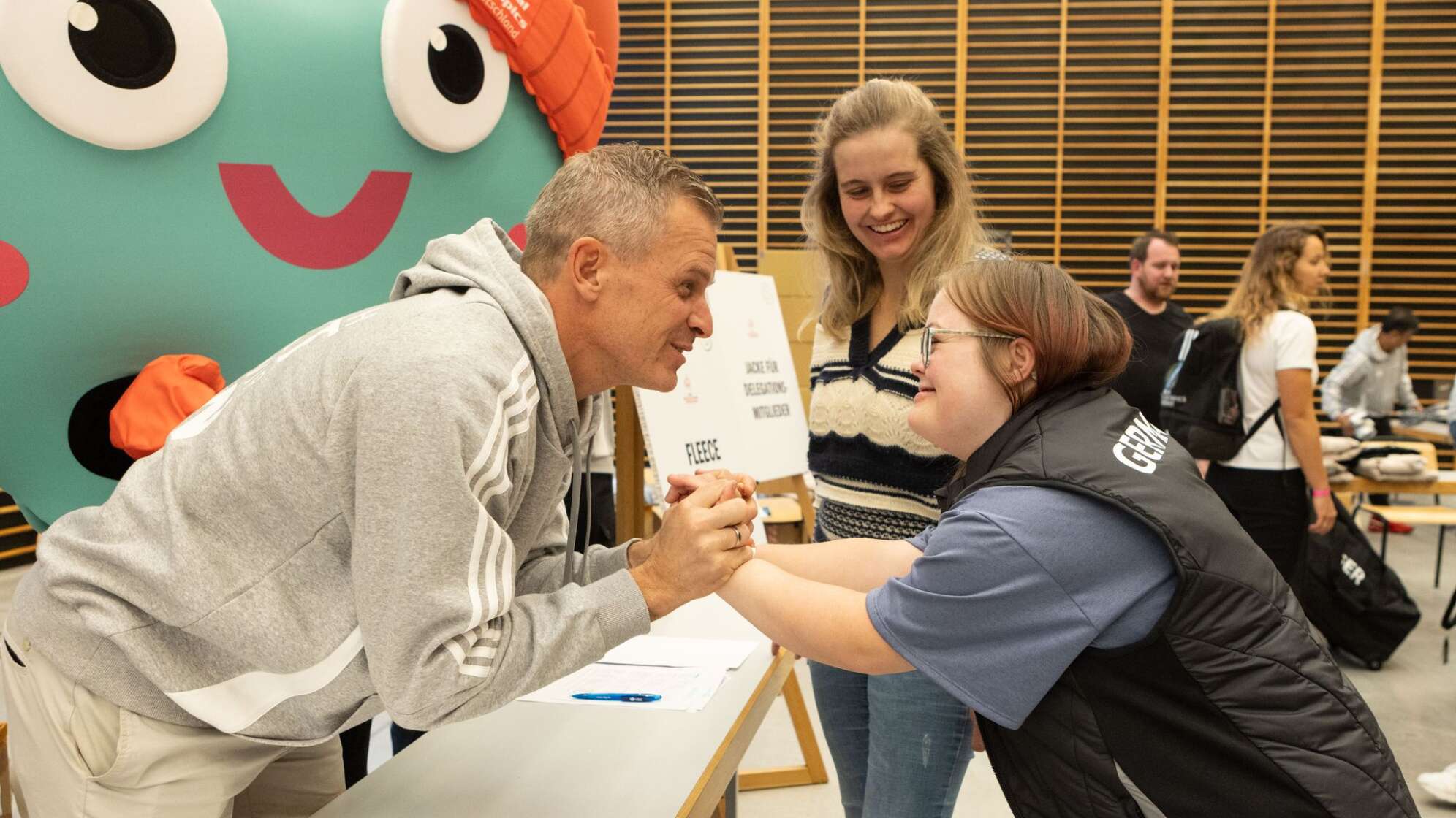 Einkleidung der Special Olympics-Athleten