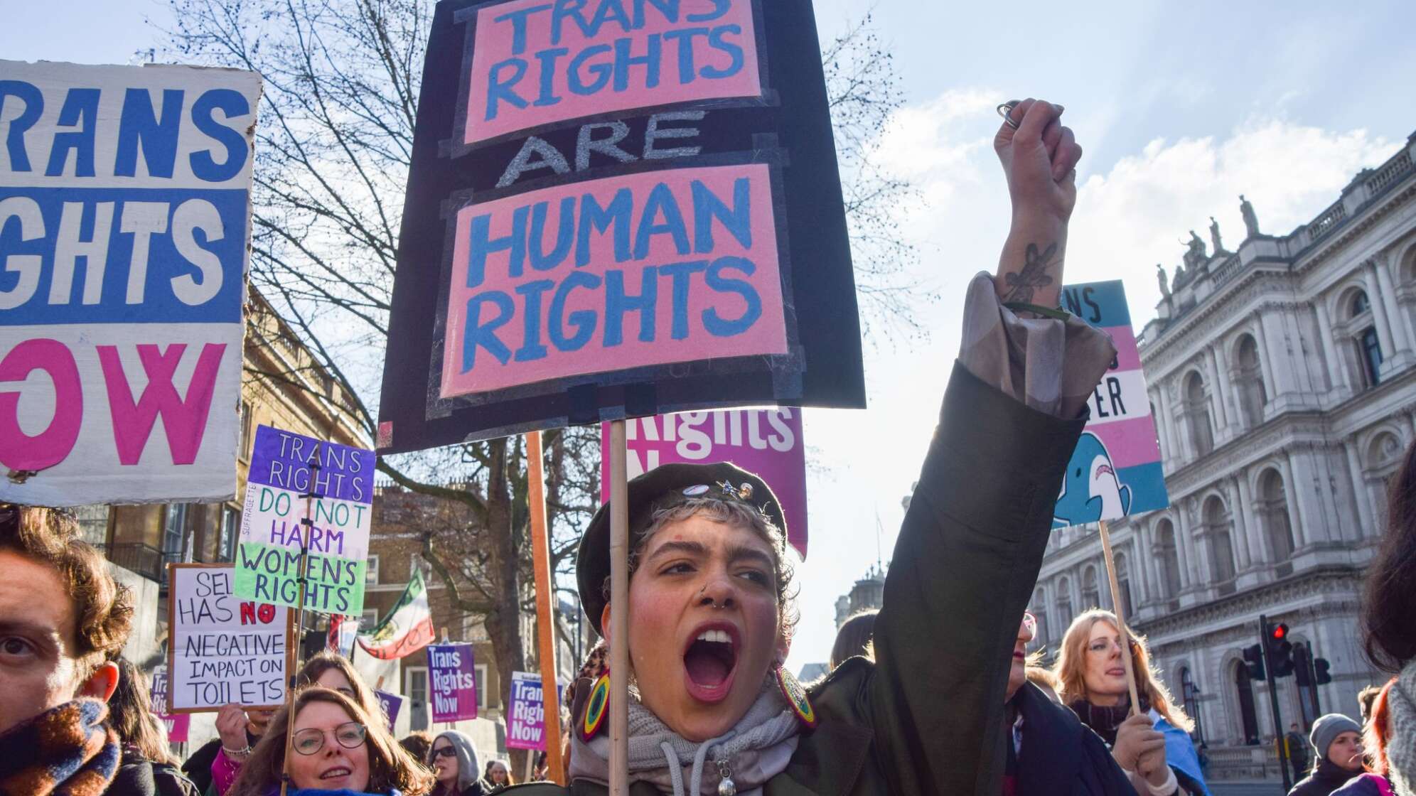 Trans-Rechte-Protest in London